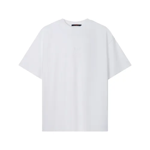 Louis Vuitton Luxury Brand Men Womens Short Sleeve T-Shirt Embossed LV T-Shirt 1AA5E4   