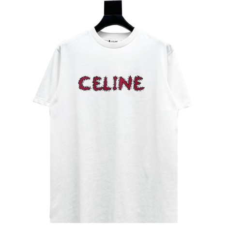 Celine Luxury Brand Women Mens Short Sleeve T-Shirt   