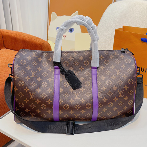 Louis Vuitton Womens and Mens Unisex Bags Luxury Brand LV Keepall Bandoulière 45 Fashion Design Travel Bag