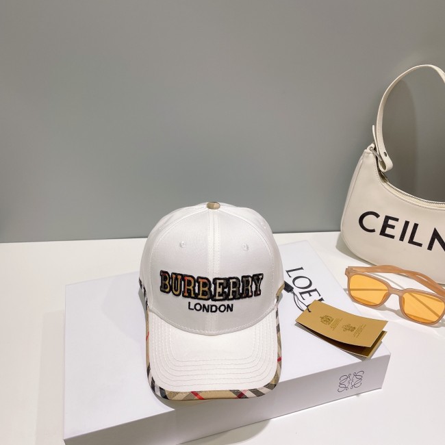 Burberry Womens Mens Cap Baseball Hat Luxury Brand with Original Box  