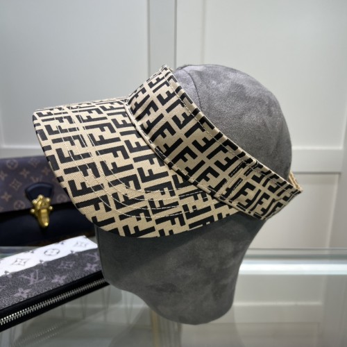 Fendi Men Womens Visor Hat Luxury Brand Design Fendi Cap with Original Box  