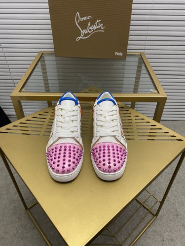 Christian Louboutin Mens Shoes Sneakers Luxury Brand Red Bottom Design Sports Footwears with Original Box