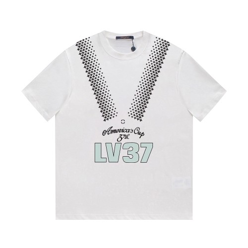 Louis Vuitton Luxury Brand Men Womens Short Sleeve T-Shirt   
