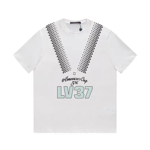 Louis Vuitton Luxury Brand Men Womens Short Sleeve T-Shirt   