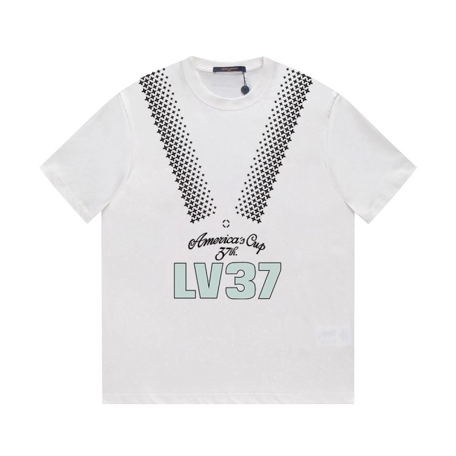 Louis Vuitton Luxury Brand Men Womens Short Sleeve T-Shirt   
