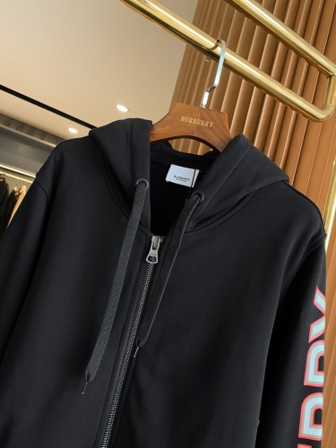 Burberry Womens Mens Coat Sweatshirt Luxury Brand Mens Zip Hoodie   