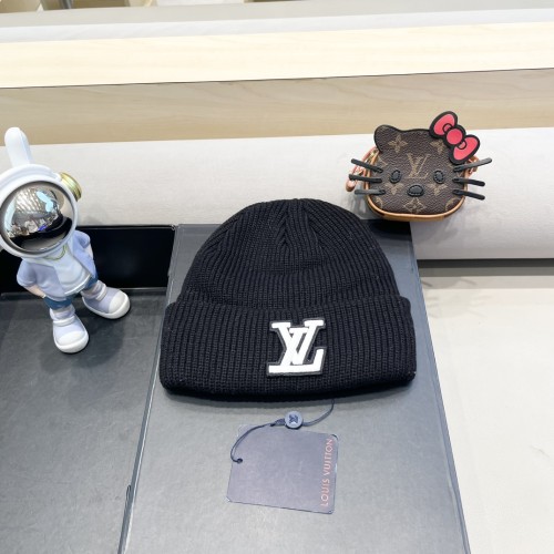 Louis Vuitton Womens Mens Cap Knit Hat Luxury Brand with Original Box  