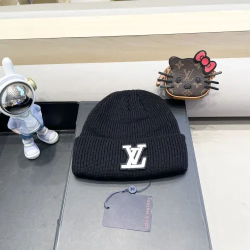 Louis Vuitton Womens Mens Cap Knit Hat Luxury Brand with Original Box  