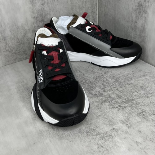 Fendi Mens Shoes Fashion Sneakers Luxury Brand Casual Fendi Flow Low-Top Sneakers Shoes for Men with Original Box Whatsapp 