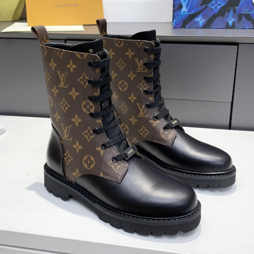 Louis Vuitton Women Shoes Boots Luxury Brand TERRITORY FLAT RANGER with Original Box 1AAC71