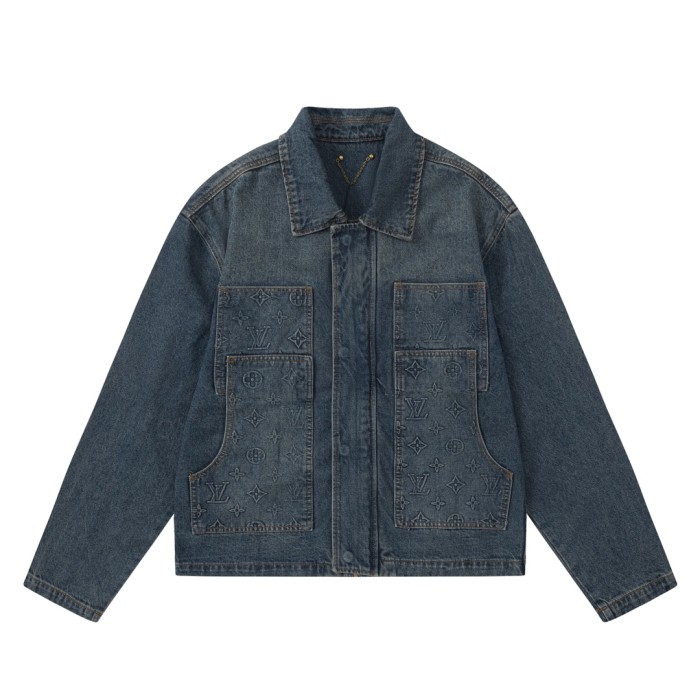 Louis Vuitton Men Womens Jackets Denim Luxury Brand Mens Jackets Top Quality   