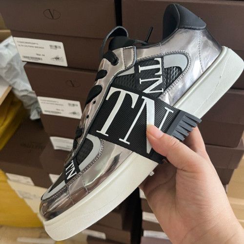 Valentino Garavani Mid-Top Calfskin VL7N Sneaker With Bands Mens Shoes Sneakers Luxury Brand with Original Box  