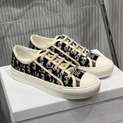 Dior Womens Shoes Fashion Sneakers WALK'N'DIOR SNEAKER Cotton Canvas Luxury Brand with Original Box Whatsapp 