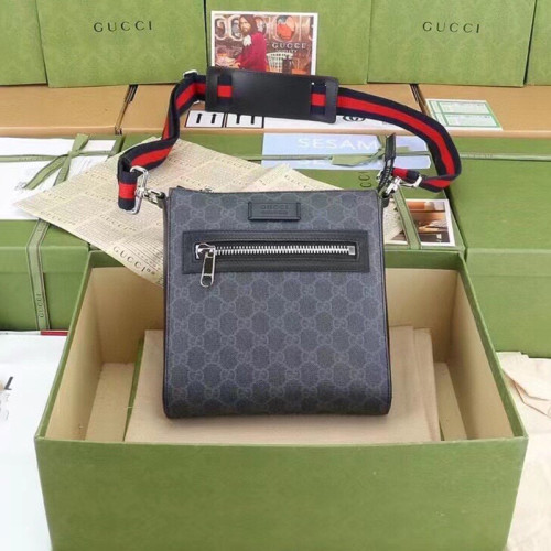 Gucci Mens Messenger Shoulder Bags Luxury Brand Fashion Bags GG Black Messenger Bag 474137 K5RLN 1095  