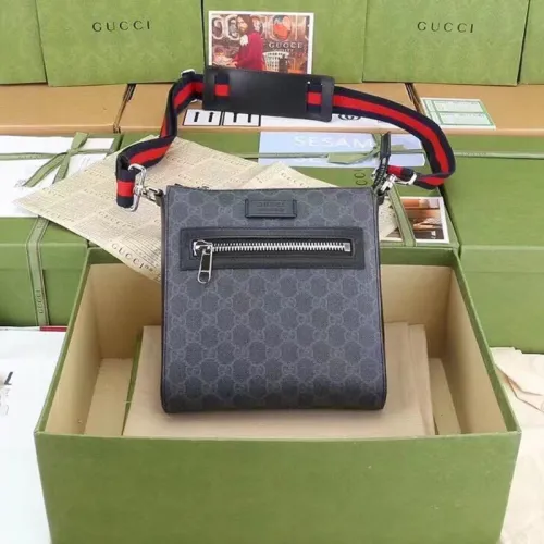 Gucci Mens Messenger Shoulder Bags Luxury Brand Fashion Bags GG Black Messenger Bag 474137 K5RLN 1095  