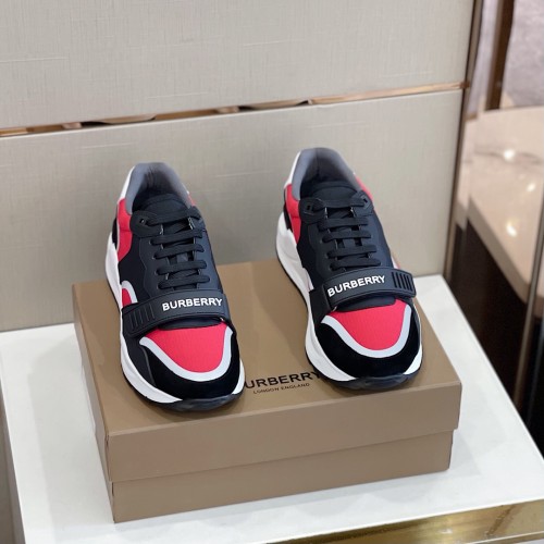 Burberry Men Shoes Fashion Sneakers Luxury Brand Vintage Cotton Sneaker with Original Box