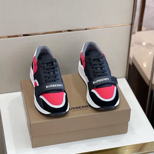Burberry Men Shoes Fashion Sneakers Luxury Brand Vintage Cotton Sneaker with Original Box