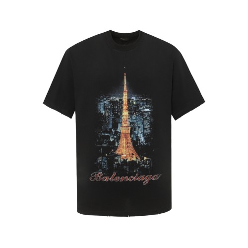 Balenciaga Luxury Brand Women Mens Short Sleeve T-Shirt   