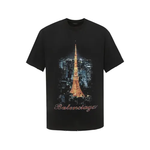 Balenciaga Luxury Brand Women Mens Short Sleeve T-Shirt   