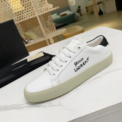 Yves Saint Laurent YSL Women Shoes Casual Luxury Brand COURT CLASSIC SL/06 EMBROIDERED SNEAKERS IN LEATHER with Original Box 61064908G109061 whatapp 