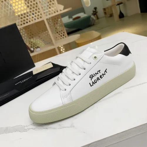 Yves Saint Laurent YSL Women Shoes Casual Luxury Brand COURT CLASSIC SL/06 EMBROIDERED SNEAKERS IN LEATHER with Original Box 61064908G109061 whatapp 