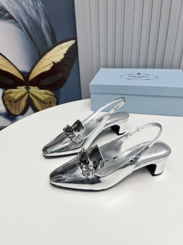 Prada Womens Shoes Sandals Casual Luxury Brand Pumps 4.5cm Heel with Original Box Whatsapp 