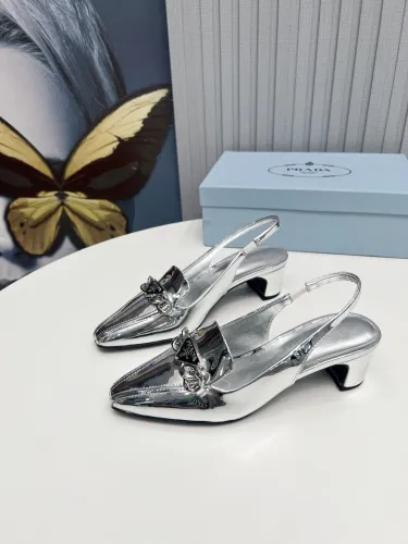 Prada Womens Shoes Sandals Casual Luxury Brand Pumps 4.5cm Heel with Original Box Whatsapp 