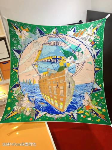 Hermes Scarves Womens Fashion Scarf Shawl 036
