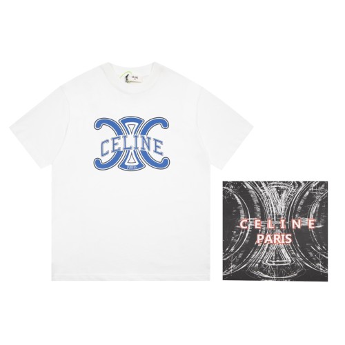 Celine Luxury Brand Women Mens Short Sleeve T-Shirt   
