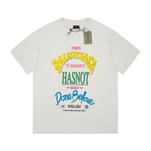 Balenciaga Luxury Brand Women Mens Short Sleeve T-Shirt   