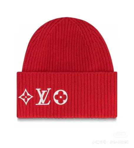 Louis Vuitton Womens Mens Cap Knit Hat Luxury Brand with Original Box  