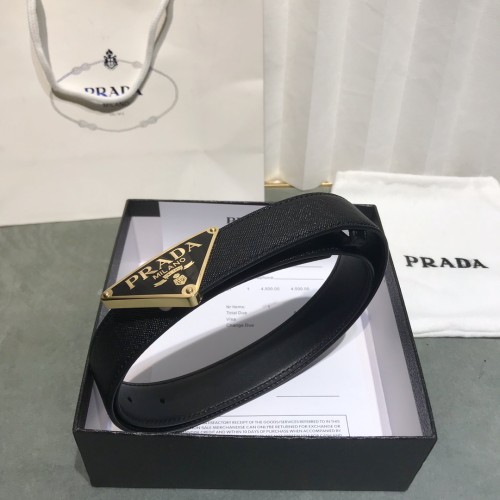 Prada Womens Belt Luxury Brand Fashion Women Belts with Original Box Saffiano Leather Belt