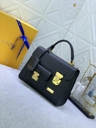 Louis Vuitton Womens Bags Handbags Luxury Brand S Lock Leather Messenger Shoulder Bags M82742