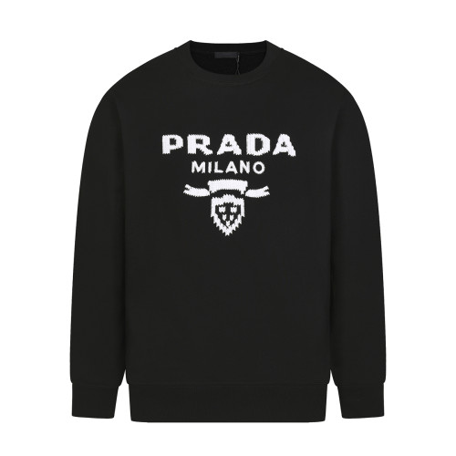 Prada Women Mens Long Sleeve T Shirts Sweatshirt Luxury Brand Mens Sweatshirts   