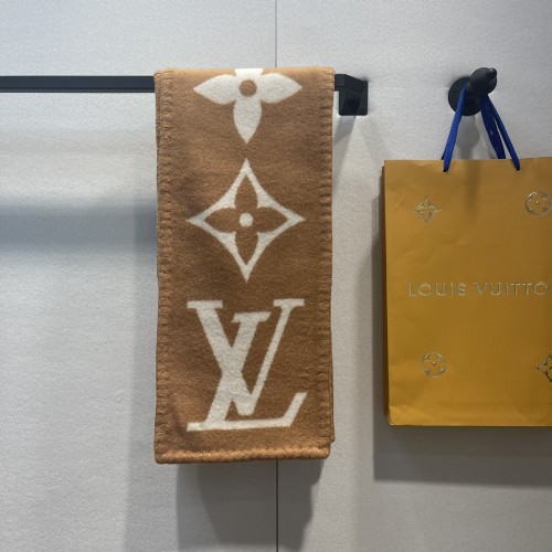 Louis Vuitton Scarves Men Womens Fashion Scarf with Original Box   