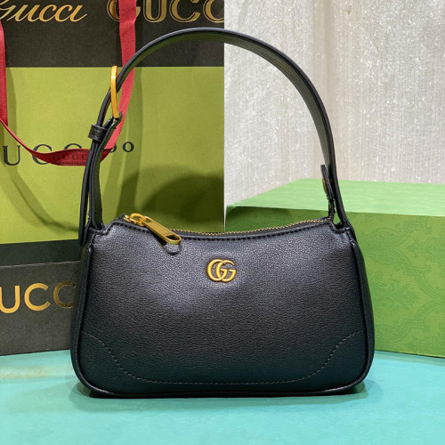 Gucci Womens Bags Crossbody Shoulder Messenger Bags Luxury Brand Gucci Aphrodite mini shoulder bag in black leather  