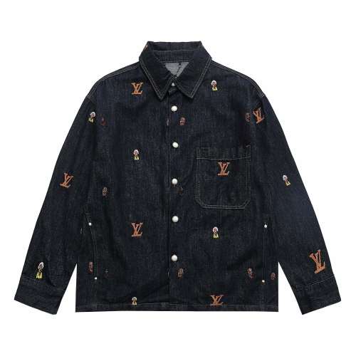 Louis Vuitton Men Womens Jackets Denim Luxury Brand Mens Jackets Top Quality   
