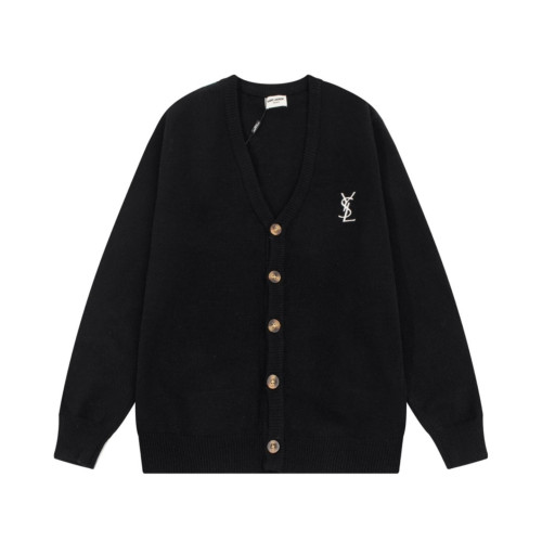 Saint Laurent YSL Cardigan Men Womens Sweater Luxury Brand Womens Knitwear Top Quality   