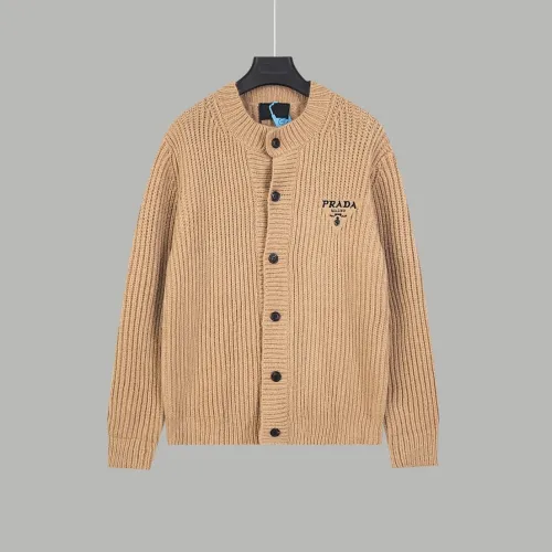 Prada Cardigan Men Womens Sweater Luxury Brand Womens Knitwear Top Quality   
