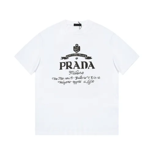 Prada Luxury Brand Women Mens Short Sleeve T-Shirt   