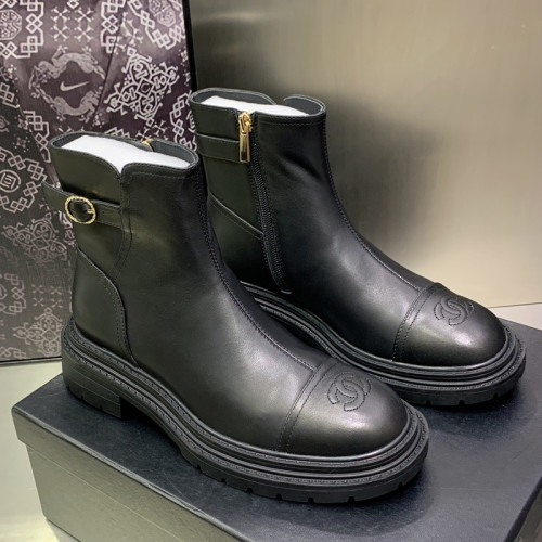 Chanel Womens Shoes Boots Luxury Brand Design with Original Box Women Fashion Ankle Boots Booties 3.5cm Heel