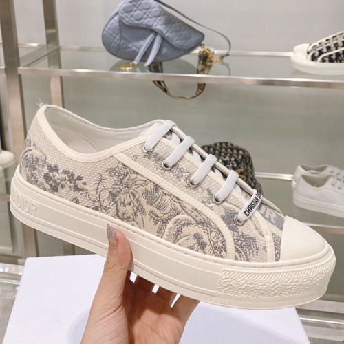 Dior Womens Shoes Fashion Sneakers WALK'N'DIOR SNEAKER Cotton Canvas Luxury Brand with Original Box Whatsapp 