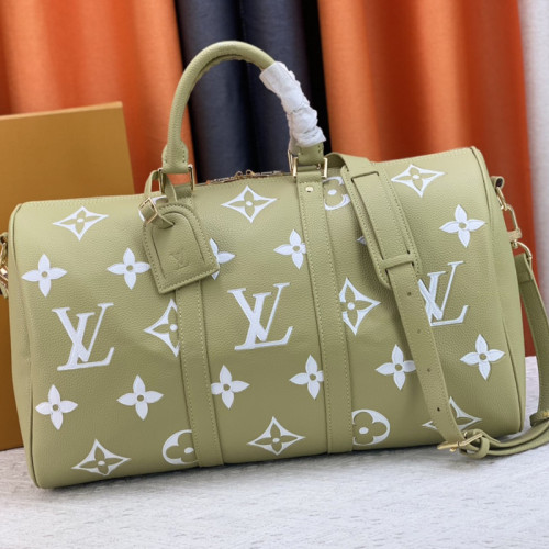 Louis Vuitton Womens and Mens Unisex Bags Luxury Brand LV Keepall Bandoulière 45 Fashion Design Travel Bag
