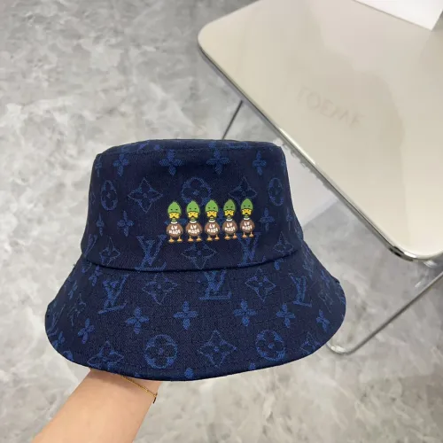 Louis Vuitton Womens Mens Cap Bucket Hat Luxury Brand with Original Box  