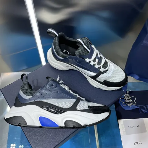 Dior Mens Shoes Sneakers Luxury Brand Breathable Design B22 SNEAKER Mesh with Smooth Calfskin with Original Box 3SN231YXX_H861