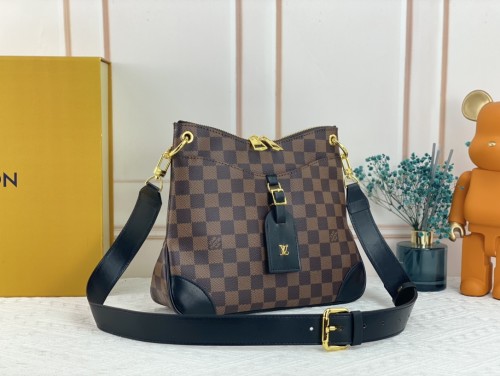 Louis Vuitton Womens Bags Luxury Brand Fashion Type ODÉON MM Natural Monogram coated canvas M45354 with Original Box