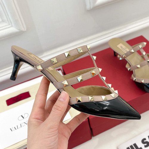 Valentino Women Shoes Mule Sandals Pointed Toe Slippers ROMAN STUD SLIDE SANDAL IN QUILTED NAPPA 5cm Heel with Original Box Whatsapp 