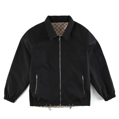 Gucci Mens Coats Luxury Brand Fashion Design GG polyester reversible jacket