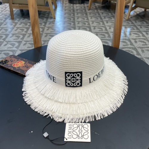 Loewe Womens Bucket Hat Luxury Brand Design Loewe Straw Hats with Original Box  