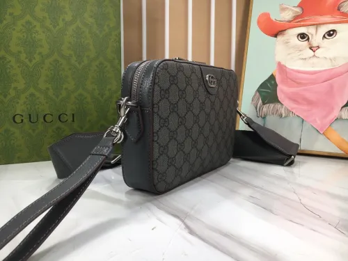 Gucci Mens Womens Bags Shoulder Bag Luxury Brand Ophidia GG shoulder bag in beige and ebony GG Supreme with Original Box 699439 9C2ST 8920